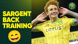 JOSH SARGENT BACK TRAINING FOR NORWICH CITY [upl. by Carver853]