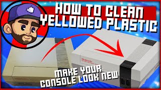 How to clean yellowed plastic on old video game consoles  NES Restoration [upl. by Mehsah883]