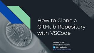 How to Clone a GitHub Repository with VSCode  Tutorial [upl. by Hut]