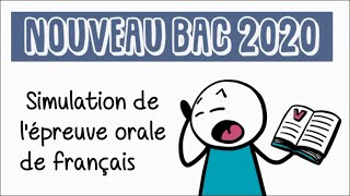 Simulation de lépreuve orale de français du baccalauréat EAF [upl. by Beatrix]