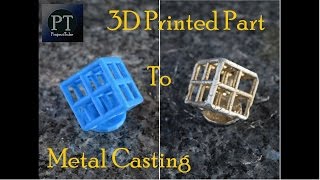 3D Printing to Metal CastingLost PLA Lattice Cube [upl. by Culhert]