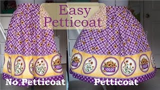 Diy Quick and Simple Petticoat [upl. by Sherr]