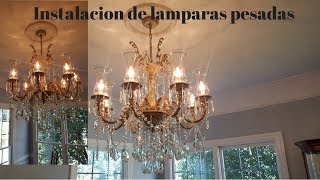 Como instalar lamparas pesadas [upl. by Josy]