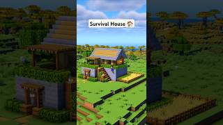 Minecraft Easy Survival House 🏠 minecraft [upl. by Peck]