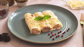 Canelones de carne con bechamel [upl. by Berthe]