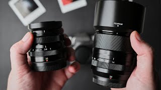 Fujifilm 35mm f2 WR Vs 33mm f14 LM WR [upl. by Neenahs]