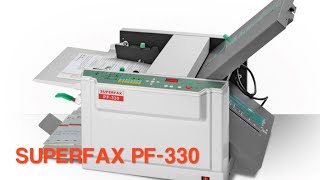 SUPERFAX PF330 Falzmaschine  Paper folding machine PF330 [upl. by Gotthelf]