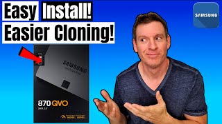 SAMSUNG 870 QVO SSD  SIMPLE SSD INSTALL  HOW TO CLONE ANY SSD  EASY [upl. by Rask]