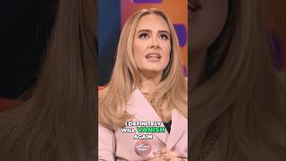 Adele quotI Will Vanish Againquot shorts adele grahamnorton celebrityinterview [upl. by Goodill]