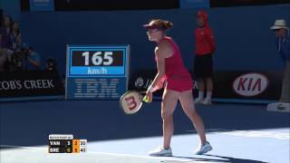 Coco Vandeweghe v Madison Brengle highlights 3R [upl. by Akimot963]