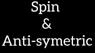 Spin amp Antisymmetric wave function detailed discussion this topic [upl. by Ellak]