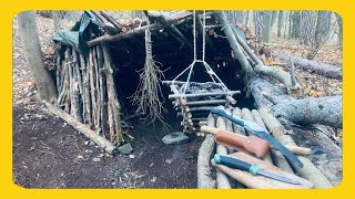 Kienspan gefunden  Bushcraft Waldcamp [upl. by Oloap494]