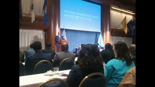 DRC FinMin US Eximbank President full house investment conference AtlanticCouncilUS africa [upl. by Kcirred]