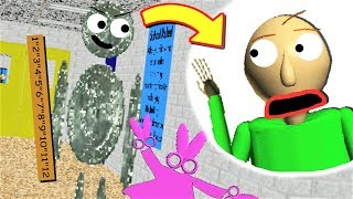 BALDI GOT TRAPPED IN THE SHINY QUARTER  Baldis Basics MOD Quarter Swapped Basics [upl. by Bondon]