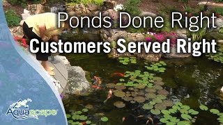 Aquascape  Ponds Done Right Customers Served Right [upl. by Eceerahs]