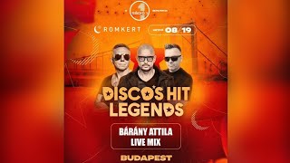 Bárány Attila  Discos Hit Legends Budapest Romkert 20240819 Live Mix [upl. by Gerstner]