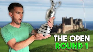 FIRST EVER GAZS GOLF MAJOR  What Can I Shoot Round 1 Bamburgh Castle Golf club [upl. by Bagger]