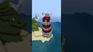 Minecraft Lighthouse Tutorial minecraft buildhacks lighthouse [upl. by Cookie793]