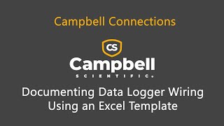 Documenting Data Logger Wiring Using an Excel Template [upl. by Enimrac241]