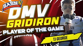 DMV Gridiron Interviews Defensive Back TJ George [upl. by Noraf]