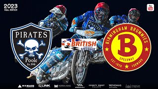 Poole vs Birmingham  Championship  POOLE PIRATES SPEEDWAY 2023 [upl. by Tailor]