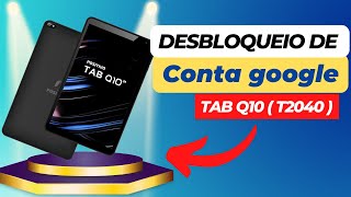 Desbloqueio de conta Google Tablet Positivo Q10  T2040 [upl. by Amikat]