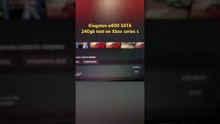 240 gb 25quot SATA ssd Kingston A400 SA400S37240G on Xbox series s [upl. by Rosemaria]