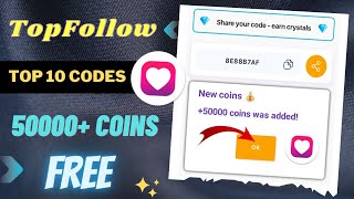 Top Follow Promo Code Today 😱  Top Follow Coupon Code  Top Follow Code Today  top follow app [upl. by Sam]