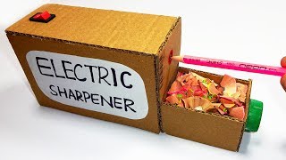 How to make Electric Sharpener at home  Pencil Sharpener [upl. by Brook120]