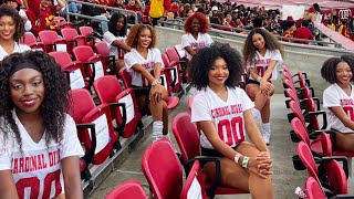 CARDINAL DIVAS PERFORM TO USC TROJAN BAND [upl. by Ahtelrac]