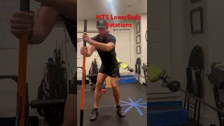 WTS Lower Body Rotations fitness golfexercise golffitness [upl. by Enyak527]