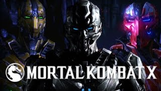 Mortal Kombat X All TriBorg Variations GameplayShowcase Sektor Cyrax and Cyber Smoke [upl. by Vitalis]