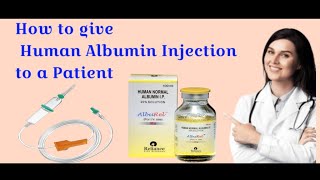 How to give Human Albumin Injection to a Patientmedical technologyalbumin injection video [upl. by Iand]