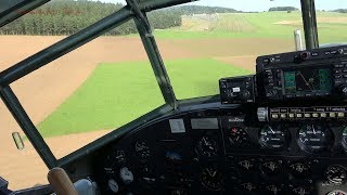 How to land the Junkers Ju 52 Airplane  Cockpit View [upl. by Ethelind]