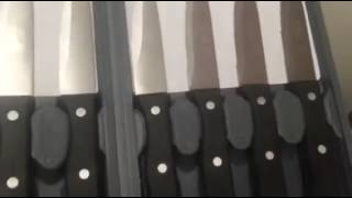 Slitzer™ 8pc Professional Jumbo Steak Knives Review [upl. by Razatlab]