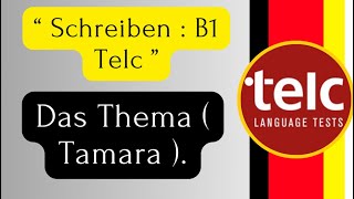 Schreiben B1 Telc   Tamara [upl. by Ecnahc]