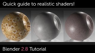 Blender 28 Materials Setup Realistic Eevee  Cycles Base Shaders [upl. by Adhern]