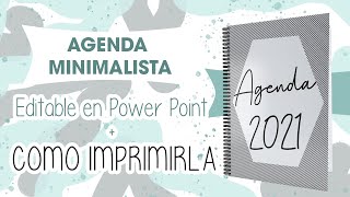 COMO IMPRIMIR AGENDA PASO A PASO  DESCARGA DE AGENDA 2021 [upl. by Toth]