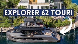 2024 Luxury Ocean Yachts Explorer 62 Tour  Boating Journey [upl. by Alliuqahs]