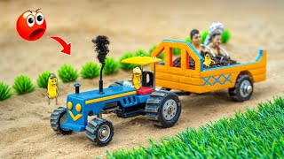 Tractor making tractor transporting A to Z process science projectdiy tractor home made agriculture [upl. by Gazo]