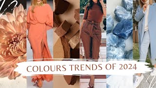 Color Trends Of 2024  Colours That Are Going To Rule 2024  Fashion Colours Of 2024 [upl. by Franciska]