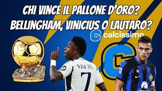 Chi vince il Pallonedoro Bellingham Vinicius o… Lautaro [upl. by Monda]