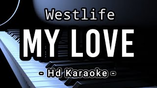 My Love  Westlife  Hd Karaoke [upl. by Rudd685]