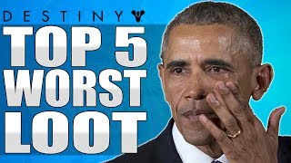 Destiny Top 5 WORST Loot Rewards Of The Week  Episode 86 [upl. by Aillij]