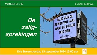 Zondag 15 september 2024 Live Eredienst Baptistengemeente Amsterdam Noord [upl. by Neleh]