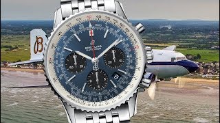 REVIEW Breitling Navitimer 1 B01 Chronograph 43 Blue Dial [upl. by Benton98]