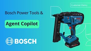 Cognigy Agent Copilot at Bosch Power Tools [upl. by Lyrahc]