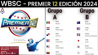 Comienza el Torneo PREMIER 12  Confederación Mundial de Béisbol y de Softball  WBSC 2024 [upl. by Ralli]