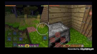 Minecraft Rage Elixir and Yaboiaction Blood moon zombie apocalypse Red eyes With zombie villager [upl. by Ahsait776]