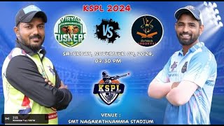 KSPL  2024  BENGALURU SHOURYAS VS CHAMARAJANAGARA TUSKERS  MATCH  16 [upl. by Notsnhoj]